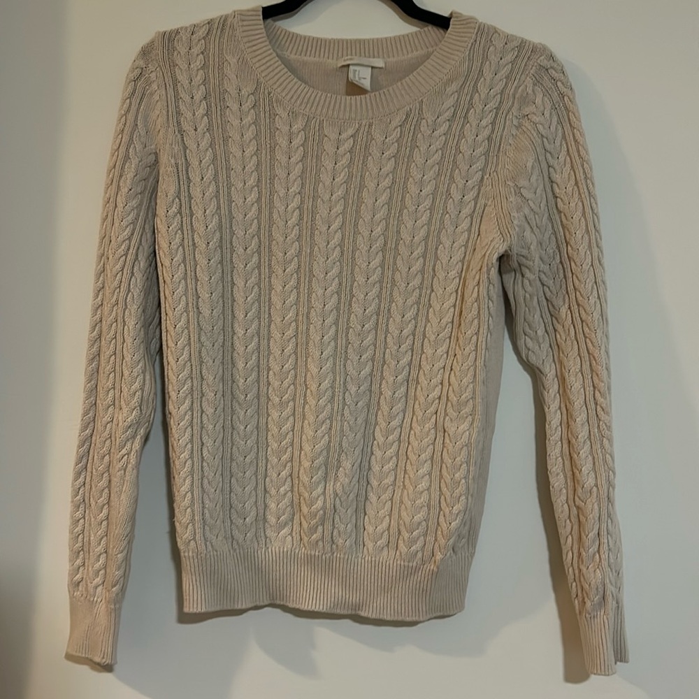 H&M cable knit sweater